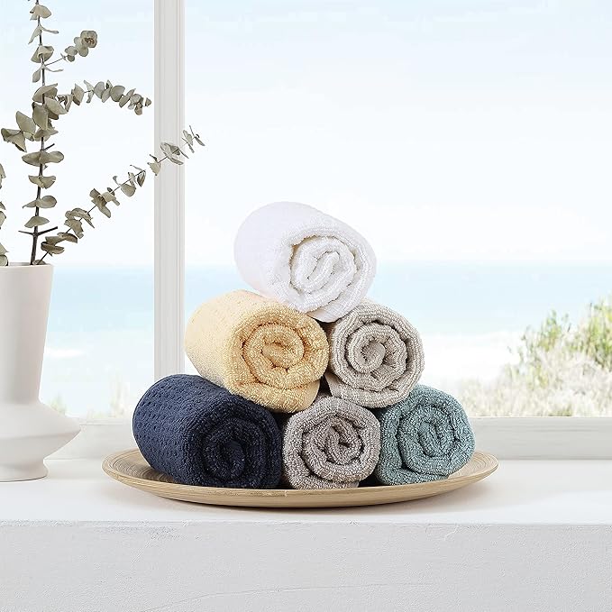 Tommy Bahama- Hand Towel Set, Highly Absorbent Cotton Bathroom Decor, Low