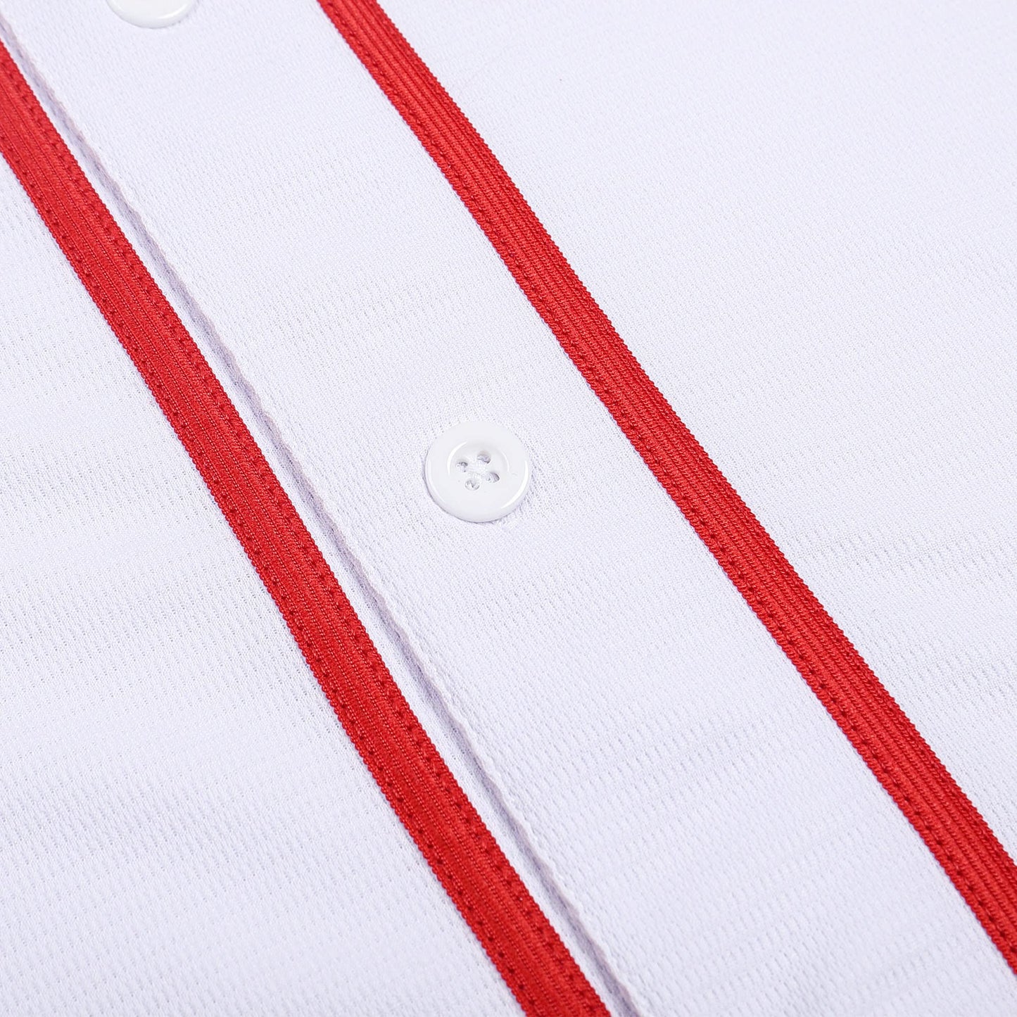 Pullonsy White Baseball Jersey for Men Women Dad 80s 90s 00s 10s Hip Hop Hipster T-Shirts Halloween Outwear Tops Red Stripe-White Jersey,Men Size Large