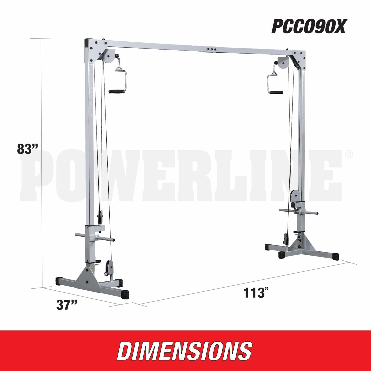 Body-Solid Powerline Cable Crossover Machine - High and Low Pulleys Gym Equipment for Home, Functional Trainer, Total Body Exercise, Cable Fly and Crossover Workouts