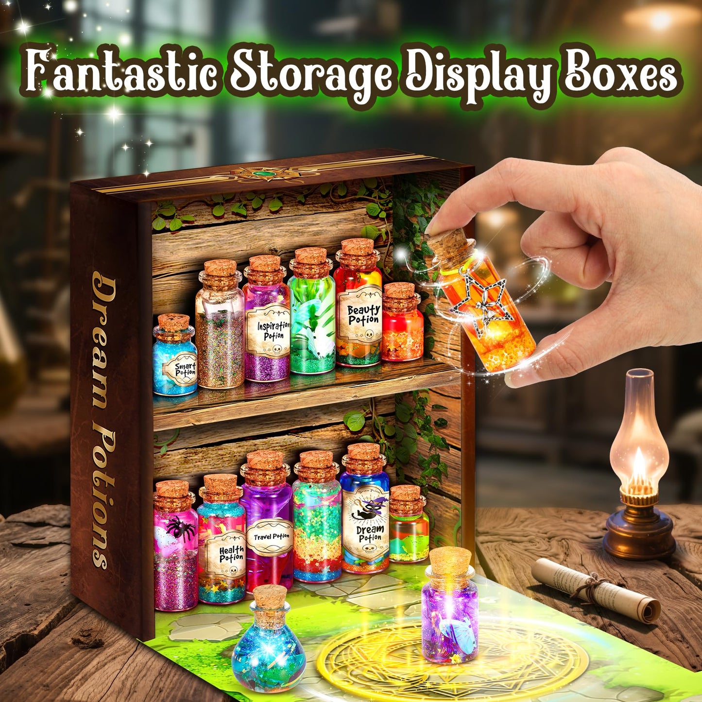 Subtail Potion Making Kit Children - Craft Kits for Kids - Christmas Gifts for 6 7 8 9 10 Year Olds Girls - Potions Kits for Kids Girls Toys Age 6 7 8 9 10 - Best Halloween Gifts Magic Kid Craft Kit