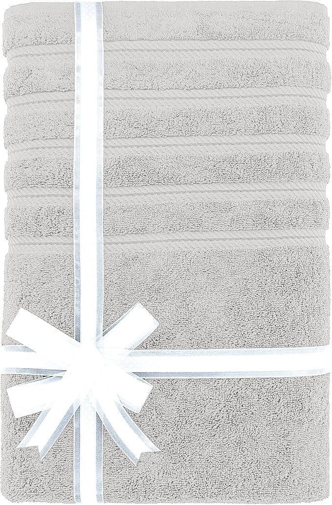 American Soft Linen 35x70 Jumbo Large Bath Towel, 600 GSM 100% Cotton Turkish