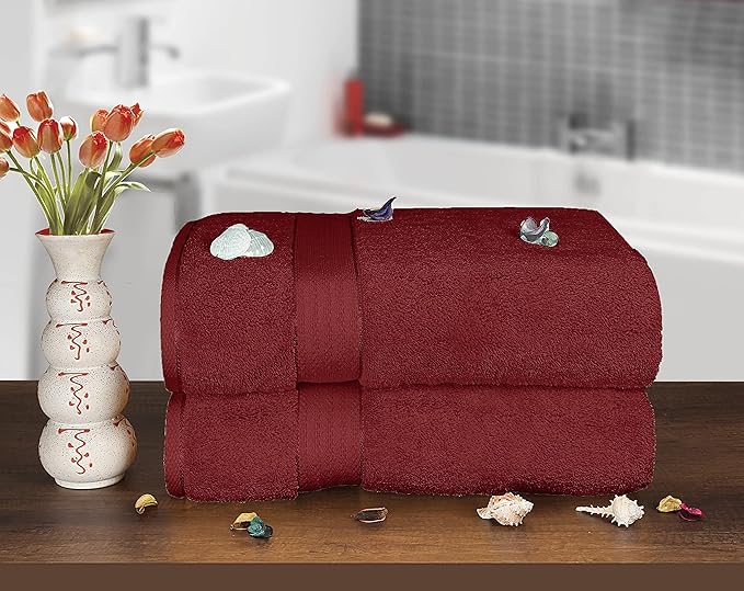 GLAMBURG 700 GSM Premium Oversized Extra Large Cotton Bath Sheet 35x70-100%
