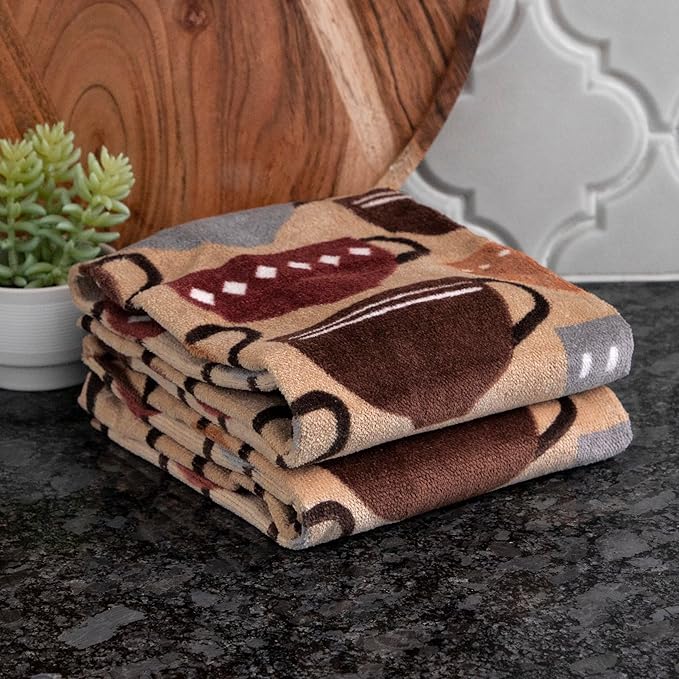 T-Fal Fiber Reactive Print Kitchen Towels: Highly Absorbent, Super Soft