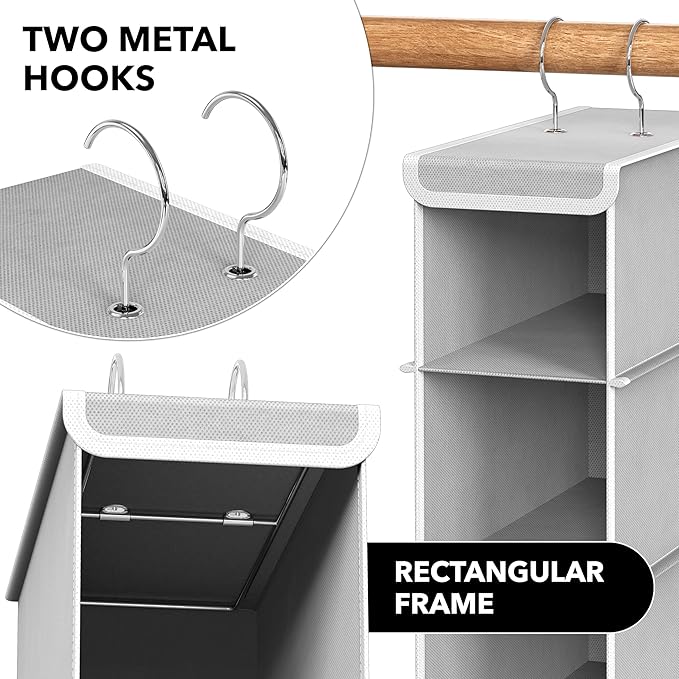 Simple Houseware 2 Pack 10 Shelves Hanging Organizer