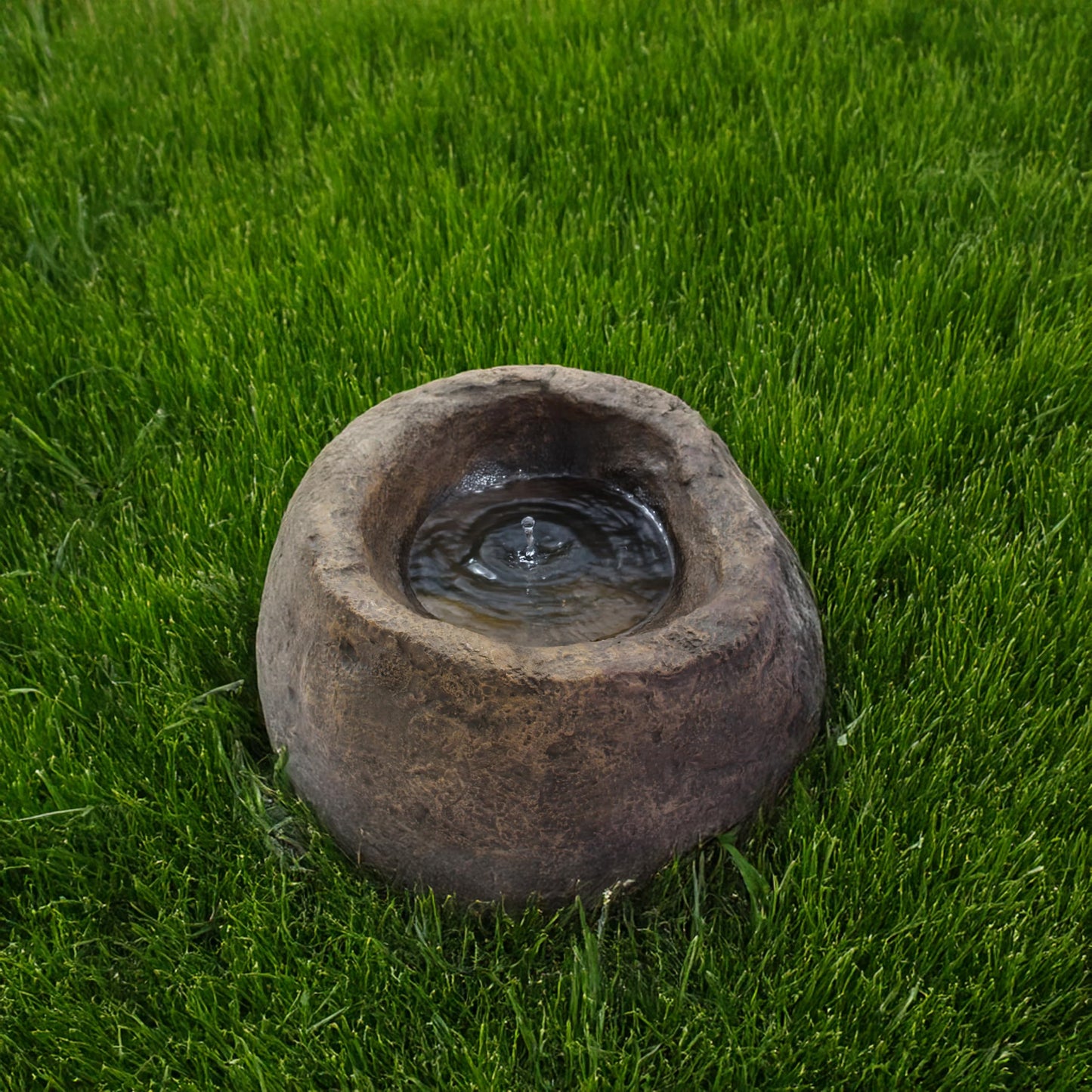 Gardenised Huge Faux Sandstone Pond Rock Realistic Lightweight Decorative Boulder for Landscaping & Utility Cover Weather-Resistant Stone for Garden Patio Landscape Lawn Park and Yard, Ellipsoid