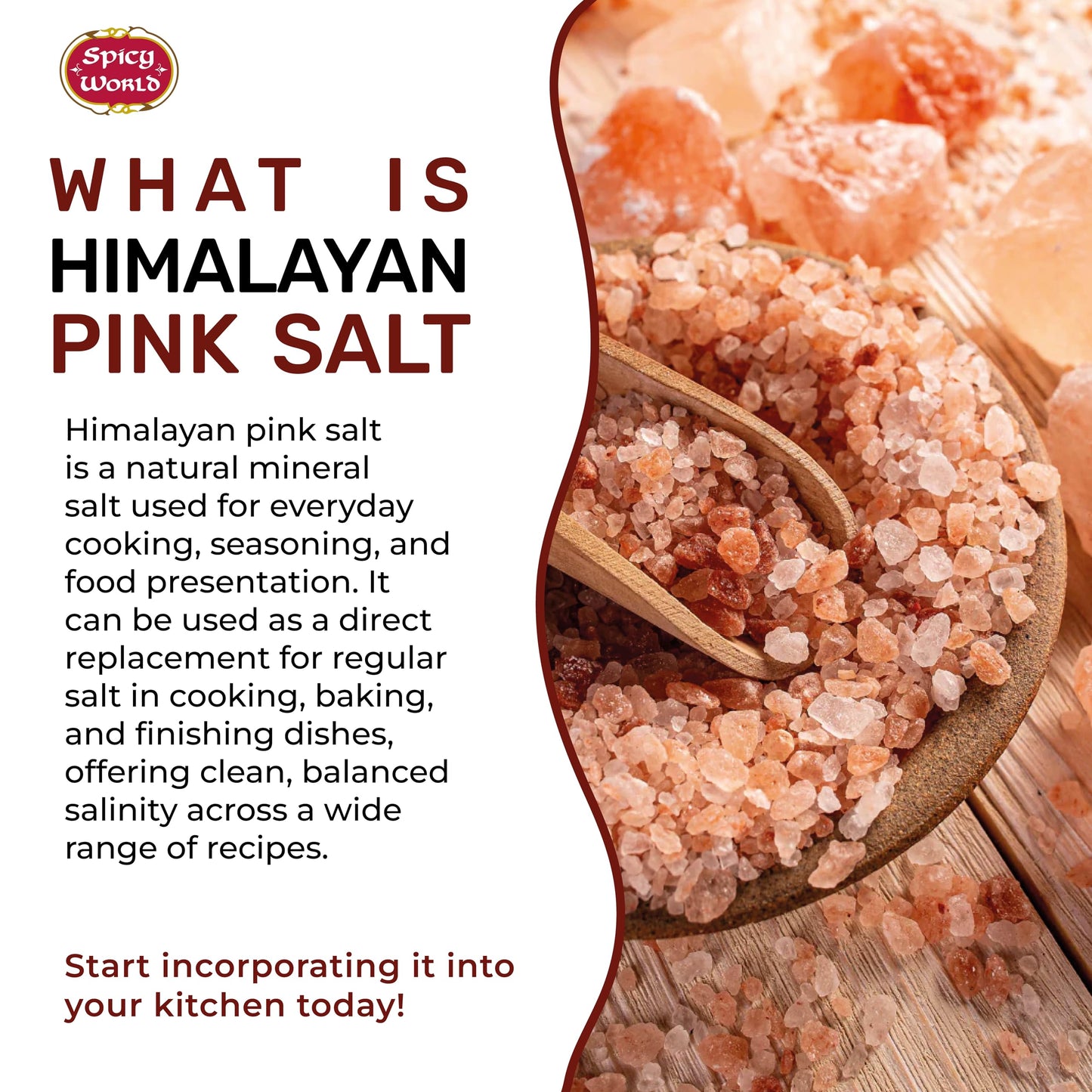 Himalayan Pink Salt Coarse Grain 7LB Jar - Pure & Natural | Mineral-Rich | Ideal for Grinder Refills, Cooking & Seasoning - By Spicy World