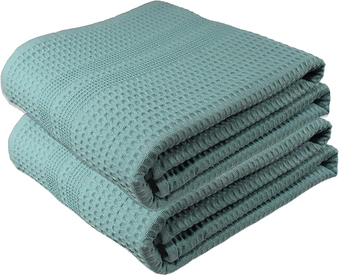 GILDEN TREE Waffle Bath Sheet Large Bath Towels Quick Dry Thin Body Towels