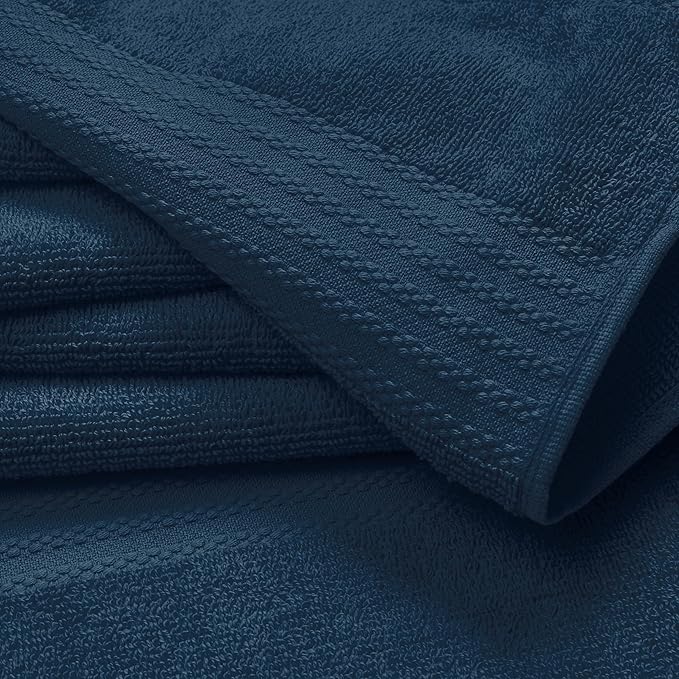 GLAMBURG Premium Cotton Oversized 2 Pack Bath Sheet 35x70-100% Pure Cotton