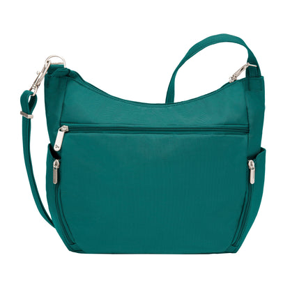 Travelon Anti-theft Classic Crossbody Bucket Bag, Spruce, One Size, Travelon Anti-theft Classic Crossbody Bucket Bag