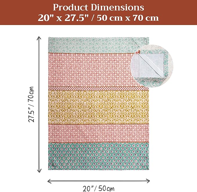 Maison d' Hermine Kitchen Towels Set of 3 100% Cotton 27.50" x 20" Reusable