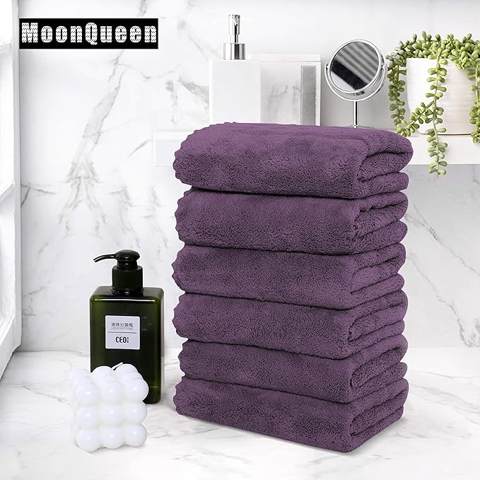 MOONQUEEN 6 Pack Premium Hand Towels