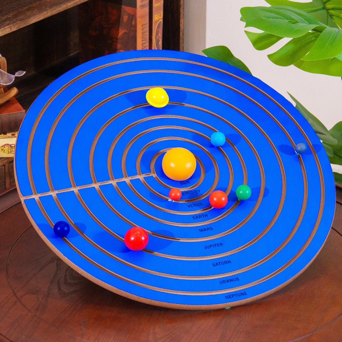 Premium Montessori Solar System Puzzle – Wooden Planet Puzzle Board, 21.2in (54cm) Educational Astronomy Puzzle, Space Learning Materials for Kids, Homeschool Classroom Ages 3-6