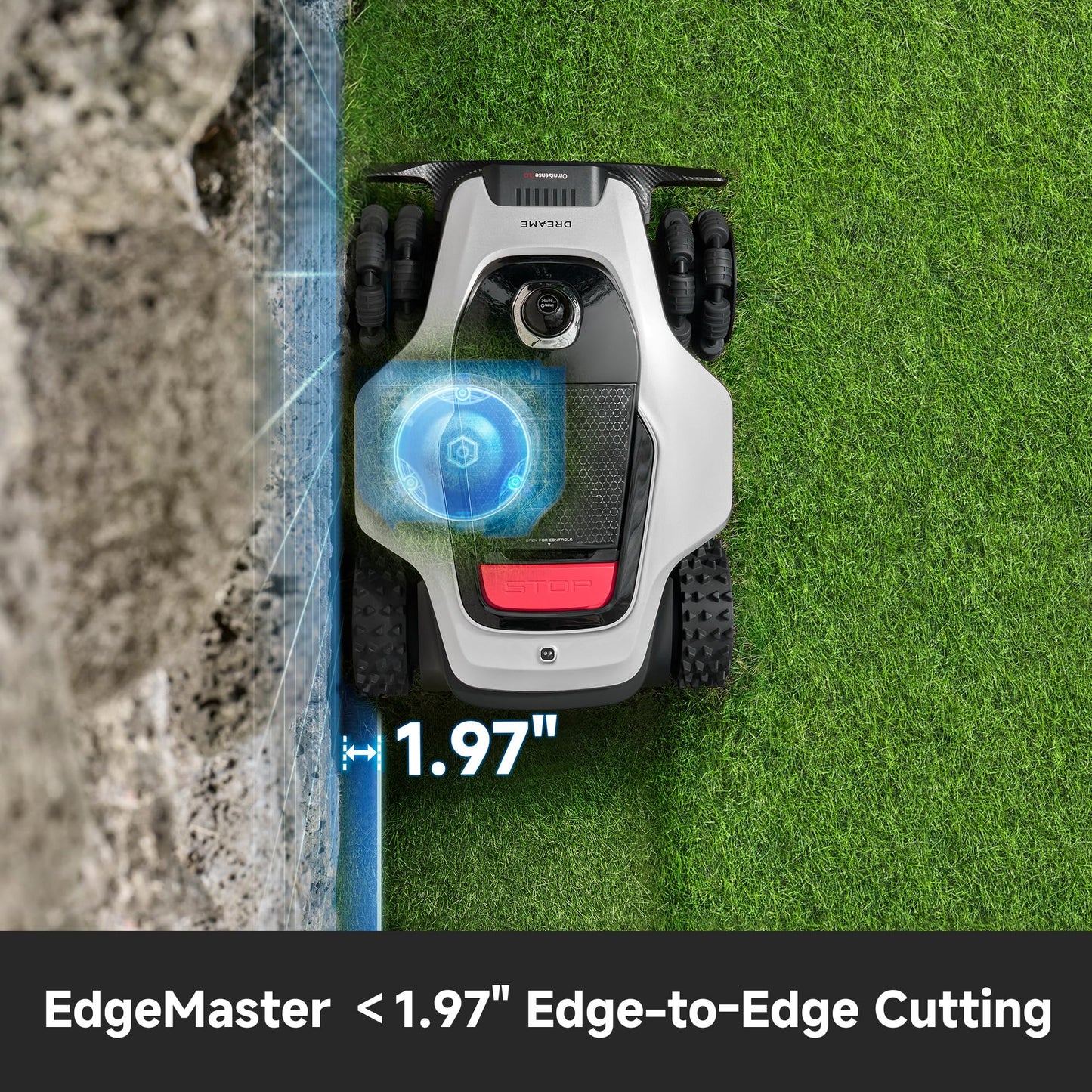 (Latest Upgrade) DREAME A3 AWD 1000 Robot Lawn Mower, 360° 3D LiDAR & AI Dual Vision Smart Robotic Mower for 0.25 Acre, 80% Slopes & 45min Fast Charge for Homeowners with Large/Steep Lawns