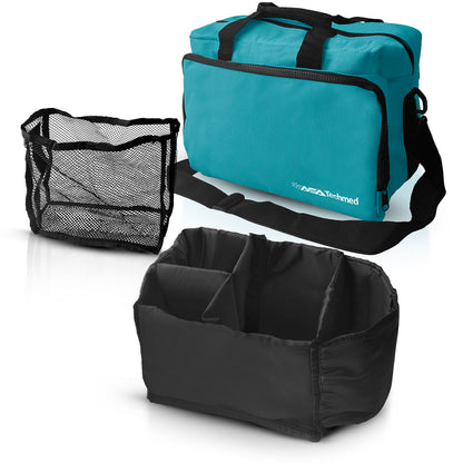 ASA TECHMED Nurse Bag for Medical Equipment, Nurse Accessories Bag Ideal for Doctors, Nurses, Home Health Aids, Medical Students (Teal)