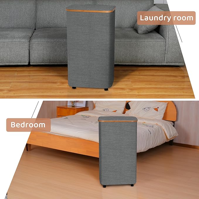 Laundry Basket with Wheels, 100L Hampers