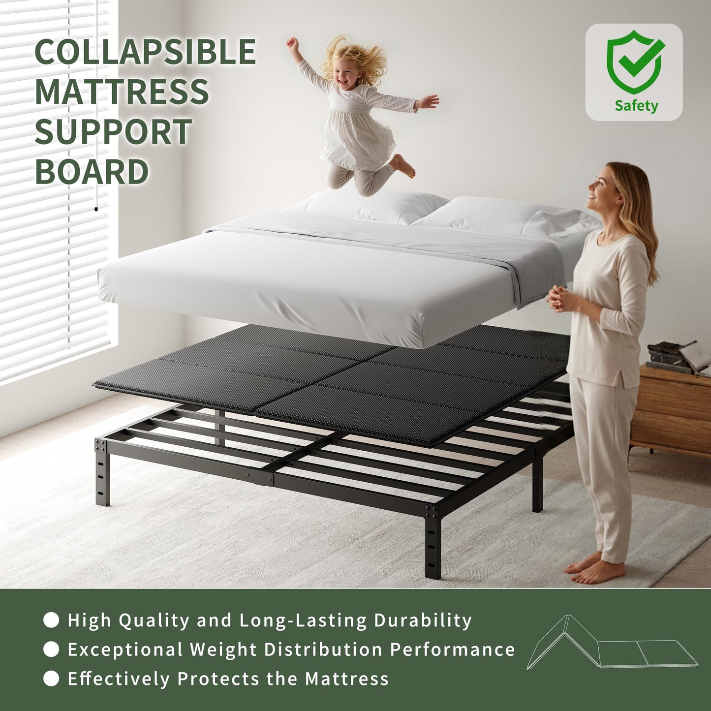 Dowiean Full Bunkie Boards(75"x54"), 8mm Bed Boards, Full BunkieBoards to Stop Sagging, Light and Thin, Breathable, Noise Minimizing, Moisture Resistant Bunkieboards