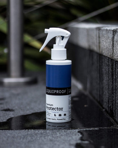 Liquiproof LABS Premium Protector Spray 125ml long lasting waterproof and stain protection for leather, suede, nubuck, sheepskin and fabrics. For shoes handbags trainers boots clothes