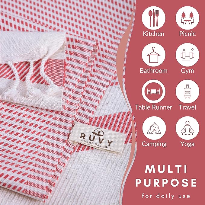 Ruvy Home Basics Turkish Hand Towels