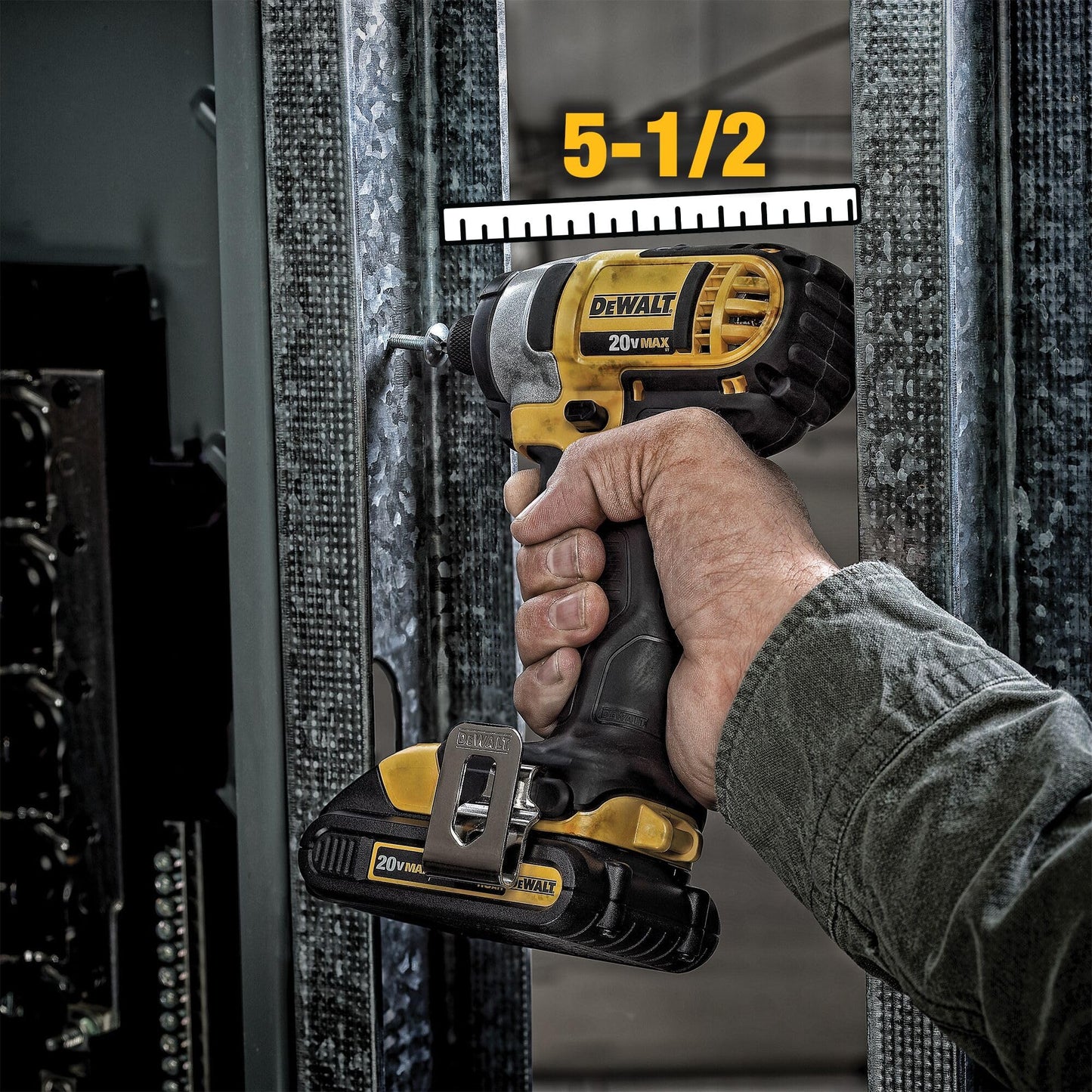 DEWALT 20V MAX Cordless Drill and Impact Driver, Power Tool Combo Kit , Includes 2 Batteries, Charger and Bag (DCK240C2)