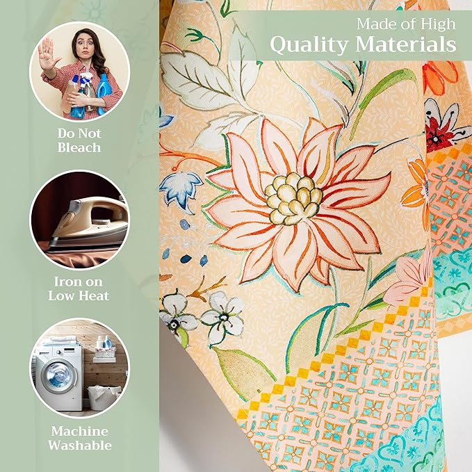 Maison d' Hermine Kitchen Towels Set of 3 100% Cotton 27.50" x 20" Reusable