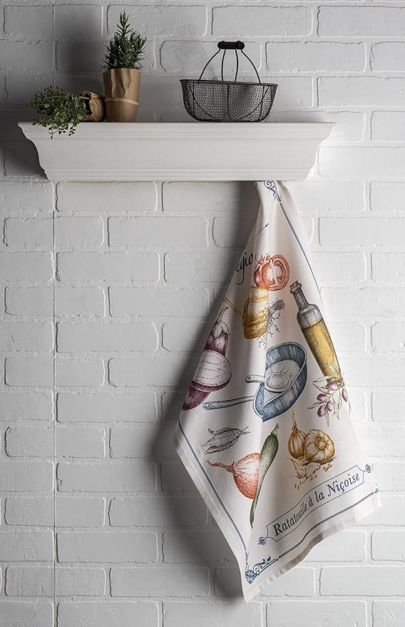 Maison d' Hermine Kitchen Towels Set of 3 100% Cotton 27.50" x 20" Reusable