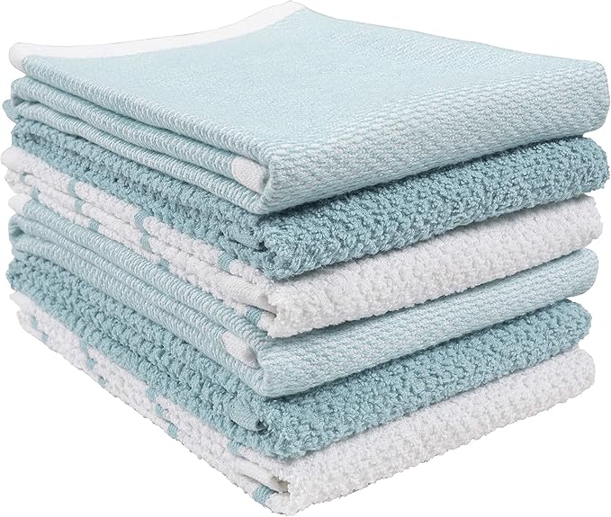 KAF Home Ayesha Curry Mixed Utility Kitchen Towel Set, Mixed Terry Kitchen