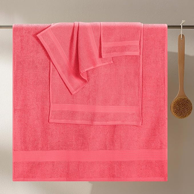 GLAMBURG Ultra Soft 8-Piece Towel Set