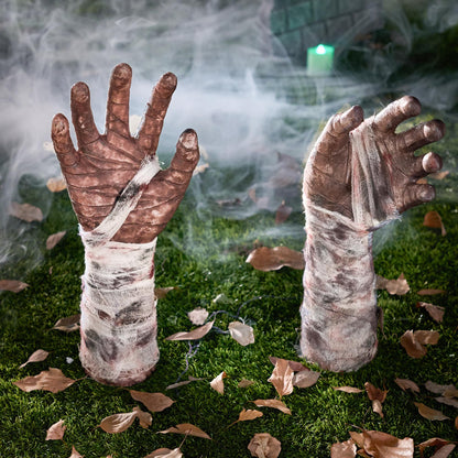 JOYIN Halloween Outdoor Decorations Zombie Arm Yard Stakes Ground-Breaker, Stakes for Halloween Outdoor Graveyard Yard Lawn Decorations