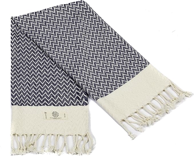 Madamelique Exclusive Hand Towels Set of 2-18 x 40 Inches