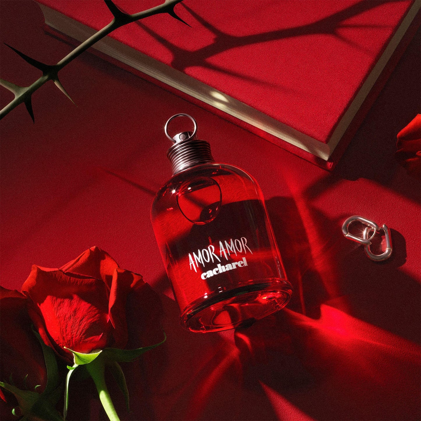 Cacharel Amor Amor Eau de Toilette Spray Perfume for Women, Notes of Blackcurrant, Lily of the Valley & Vanilla, Floriental Fruity Fragrance With Long Lasting Scent, 1.0 Fl Oz