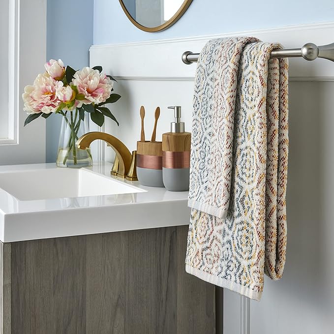 SKL Home Rhapsody 100% Cotton Premium Bath Towel, 550 GSM, Reversible, Soft &