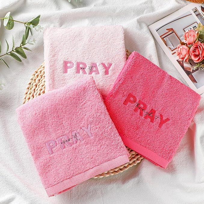 Peryiter 3 Pcs Farmhouse Bathroom Decor Hand Towels 14x29 Inch Cotton Bath