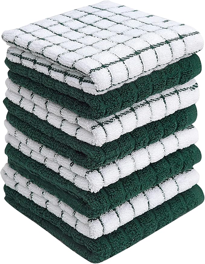 Bumble Dish Cloths | 12" x 12" | 100% Cotton Kitchen Towels | 405 GSM | Soft