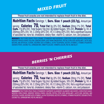 Welch's Fruit Snacks, Mixed Fruit Snack Box, Gluten Free, 0.8oz Snack Packs (Pack of 60)