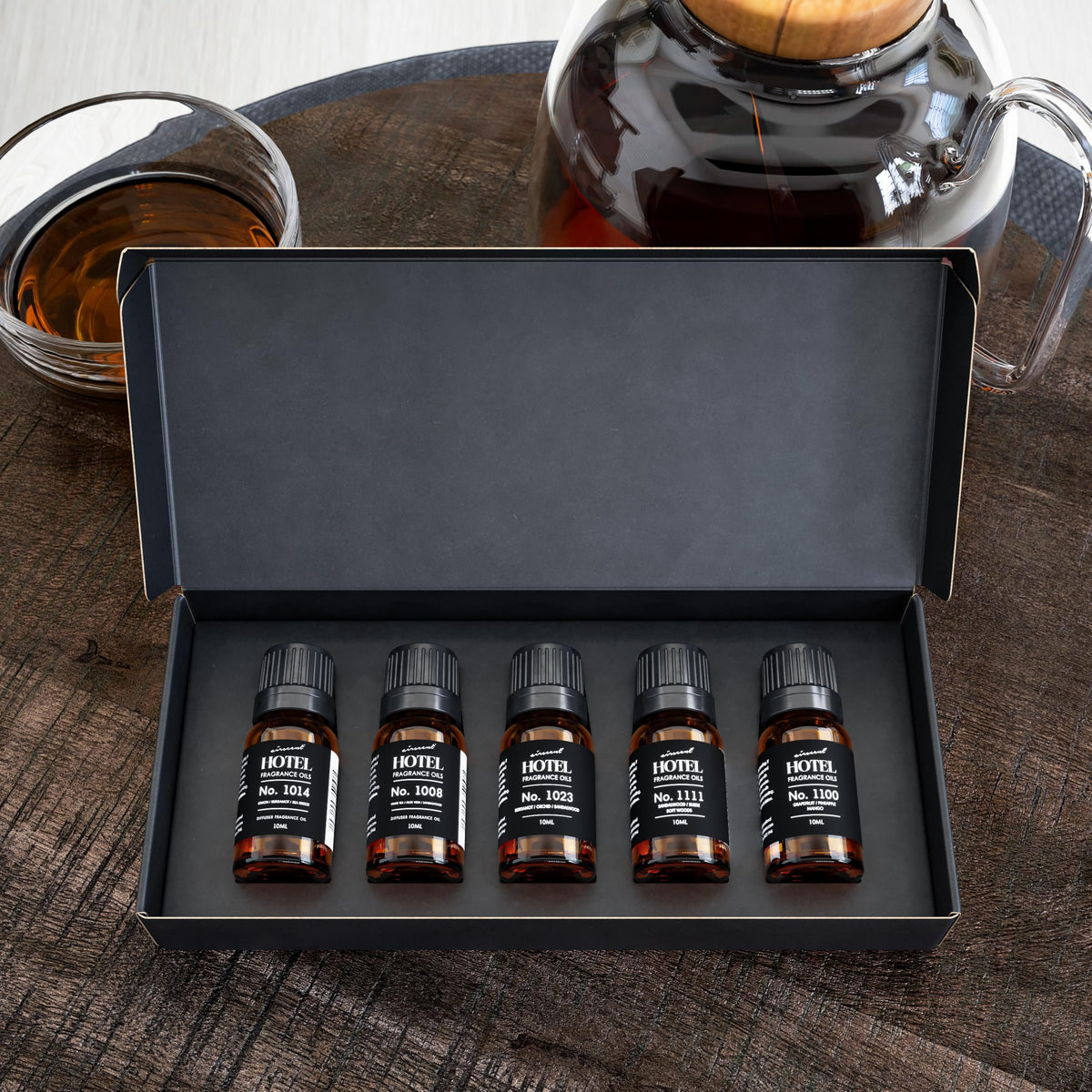 AirScent Hotel Diffuser Oil Gift Set - Buyers’ Best Picks - 10 mL, 0.34 fl oz Hotel Fragrance Oil Gift Set - Inspired by the Baccarat NYC, My Way and Capri Brezza and Other Hotel Scent Samples