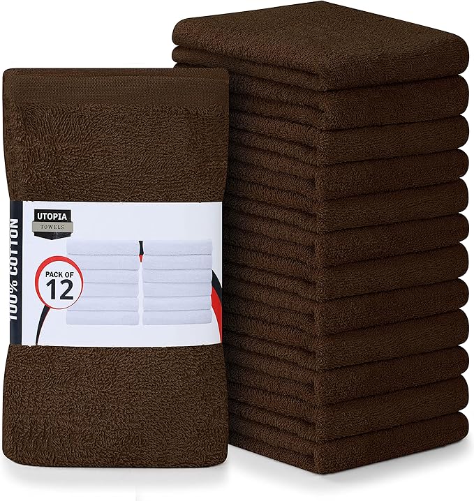 Utopia Towels Kitchen Bar Mops, 16 by 19 Inches, 100% Cotton Super Absorbent