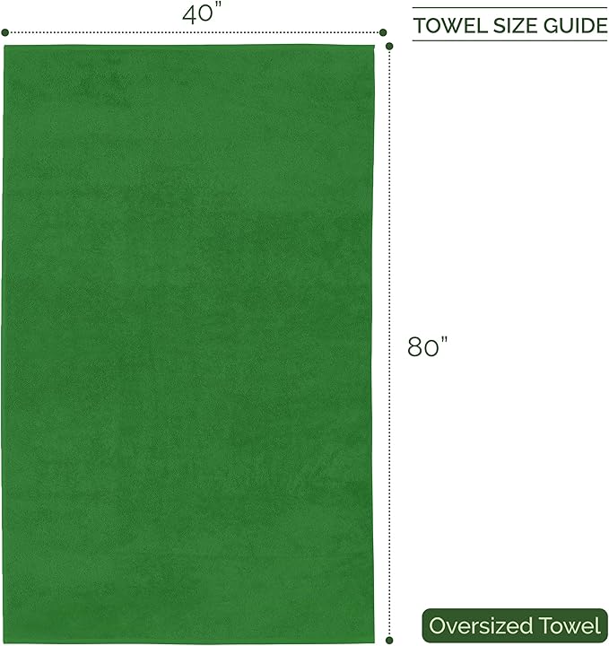 Elegant Comfort Three Line Popcorn Extra Large Luxury Bath Towel