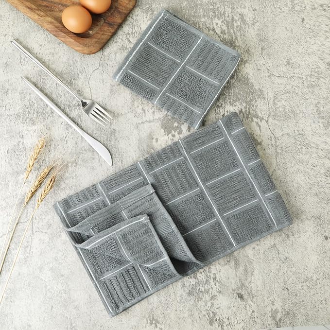 Glynniss Kitchen Towels and Dishcloths Set, Dish Towels and Dish Rags