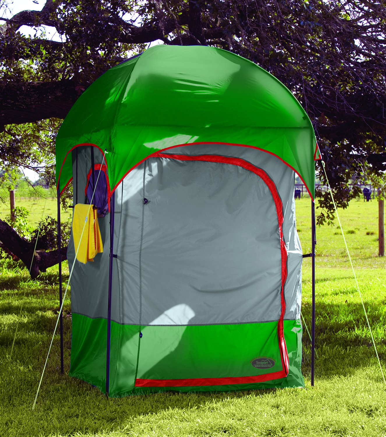 Texsport Portable Outdoor Camping Shower Privacy Shelter Changing Room, Gray, 1 Count (Pack of 1)