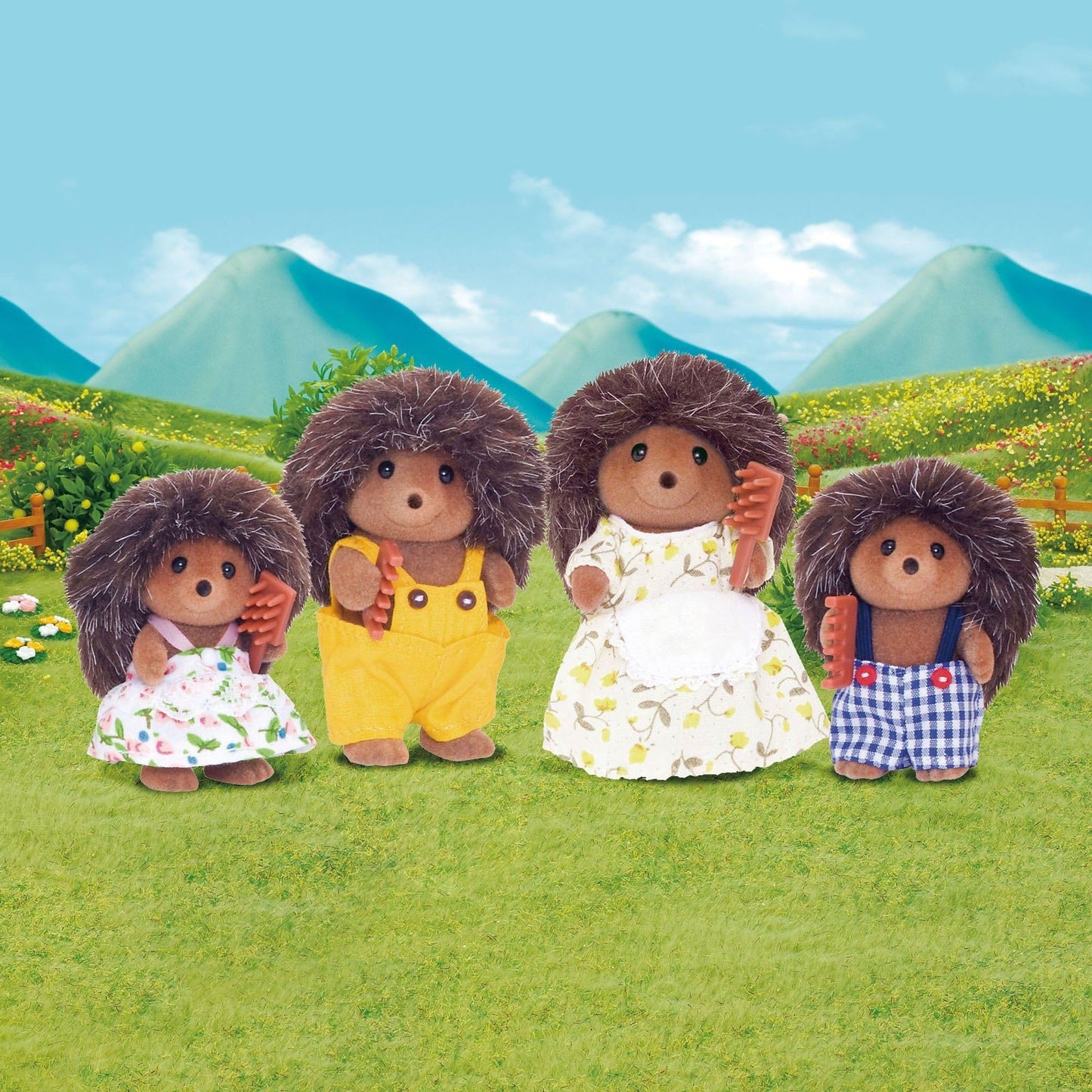 Sylvanian Families Hedgehog Family - dollhouse playset 4018