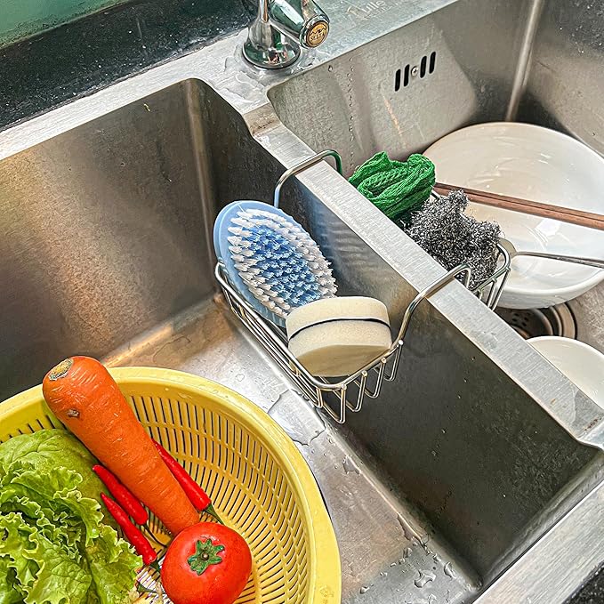 Stainless Steel Sponge Holder for Kitchen Sink