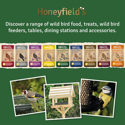 Fat Balls for Wild Birds (50) - High Energy Suet Feed, Nutritious, Great for Hanging Feeders, Attracts Birds to Garden All Year Round - Honeyfield's, 4.25 kg (Pack of 1)