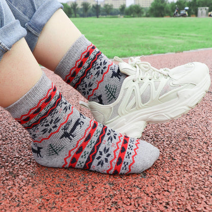 YQHMT Wool Socks for Women Gifts Winter Warm Thick Thermal Vintage Knit Soft Comfy Crew Socks Stocking Stuffers, Christmas Gift
