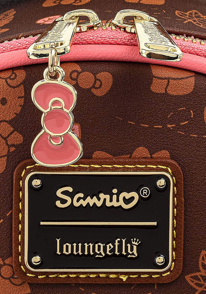 Loungefly x Sanrio Hello Kitty Pumpkin Spice Allover Print Mini Convertible Backpack