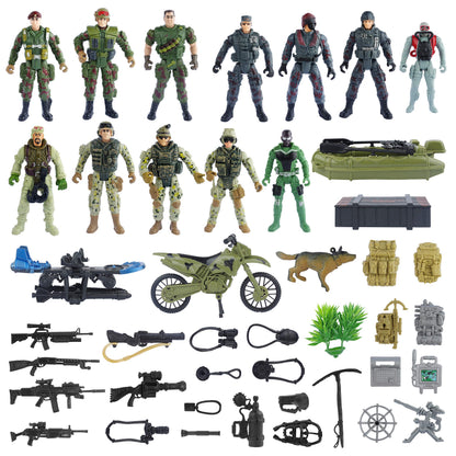 JOYIN 2025 Christmas Advent Calendar with Military Army Man, 24 Days Countdown Calendar with Soldier Action Figures & Weapons, Christmas Army Toys for Boys Kids Party Favors, Classroom Prizes Xmas Gift