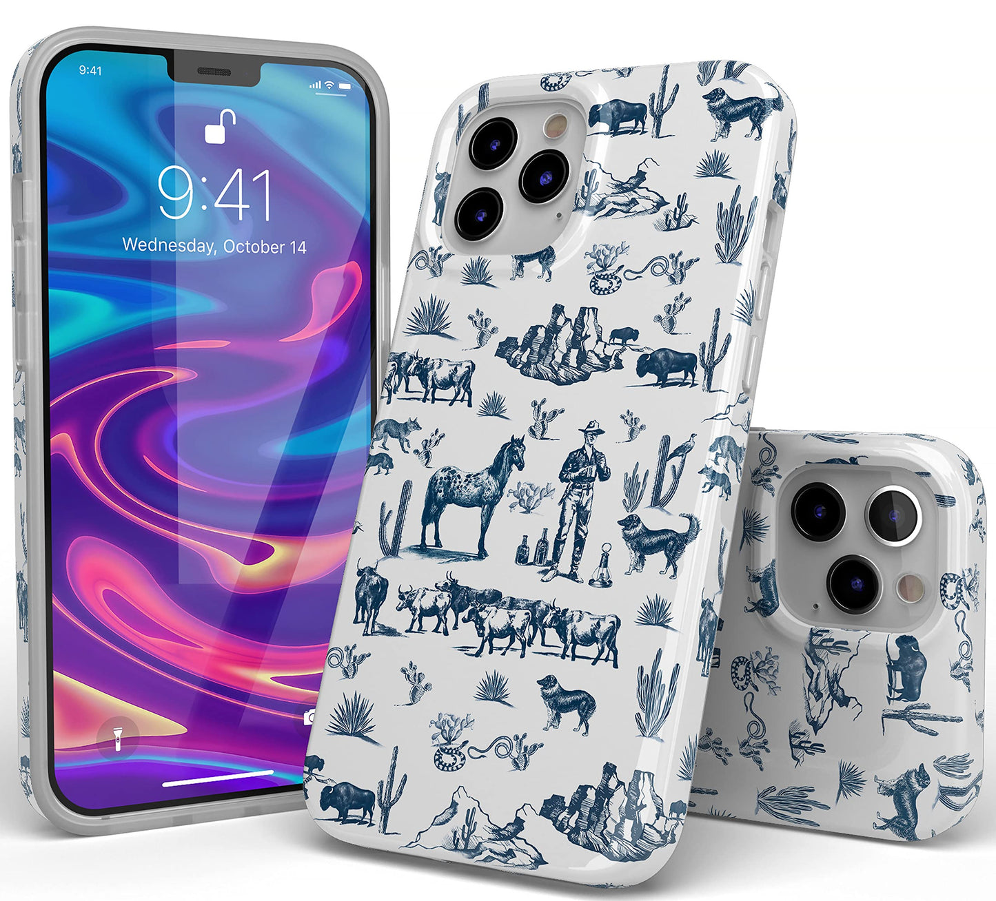 Casely iPhone 12/12 Pro Case | Field of Flowers | Pastel Floral | Classic Ultra Slim Design