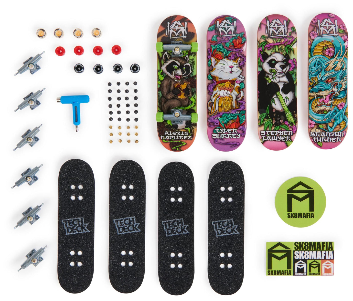 Tech Deck 96mm Fingerboards 4-Pack (Styles Vary)
