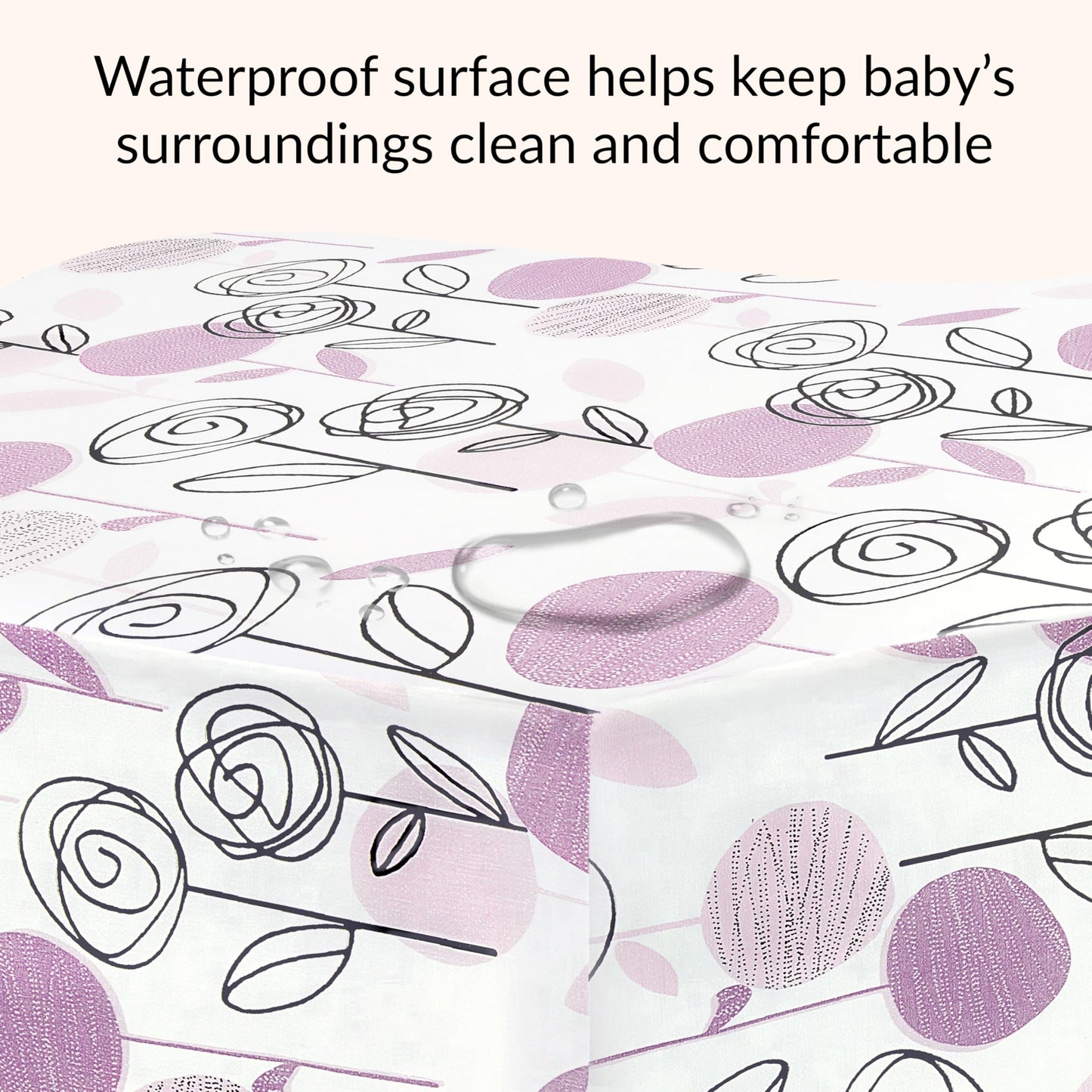 Dream On Me Floral Dreams 2-in-1 Crib Mattress, Dual-Sided for Infants & Toddlers, Waterproof Cover, GREENGUARD Gold Certified, Fits Full Size Crib & Toddler Bed, 52” x 28” x 5”