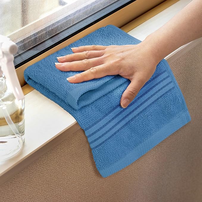 Utopia Towels Wash Cloths Set, 12 by 12 Inches, 100% Cotton Ring Spun, Highly