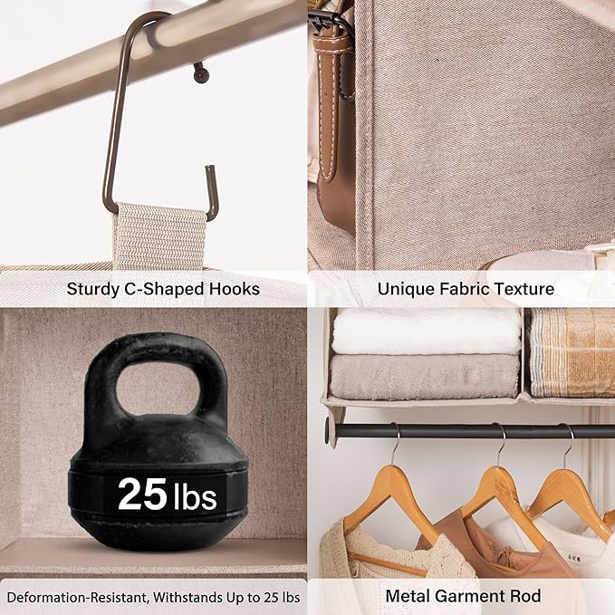 StorageWorks Hanging Closet Organizer